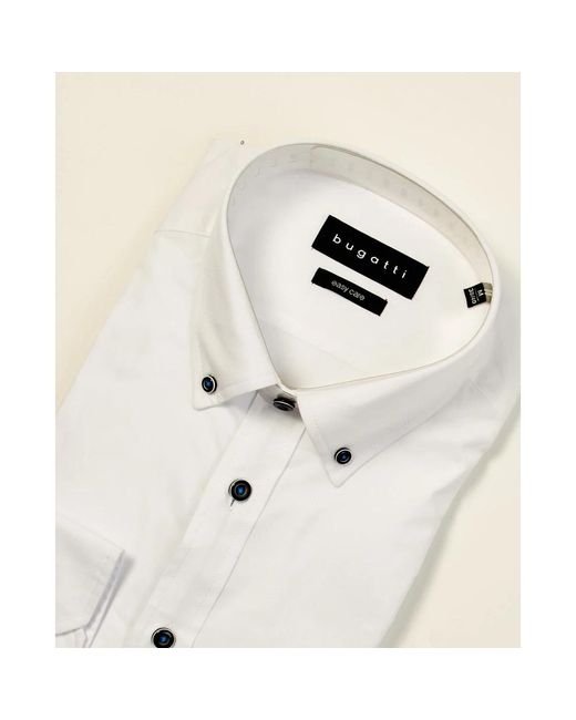 Bugatti White Casual Shirts for men