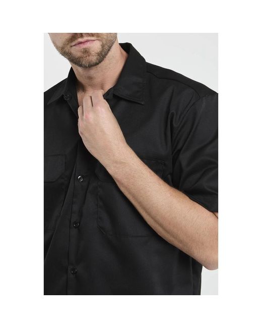Dickies Kurzarm-arbeits hemd in Black für Herren