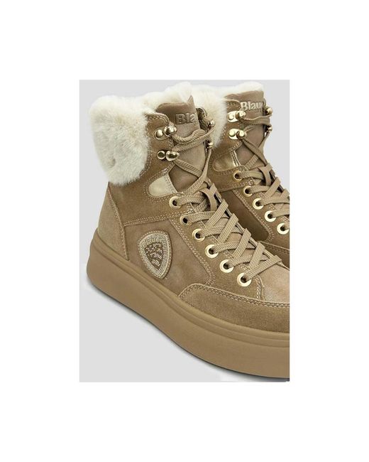 Blauer Winterlaarzen in het Brown