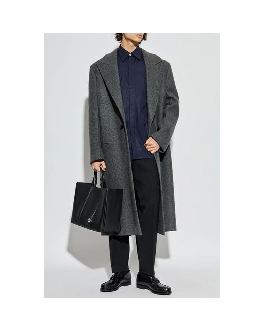 Single-Breasted Coats Jil Sander de hombre de color Gray