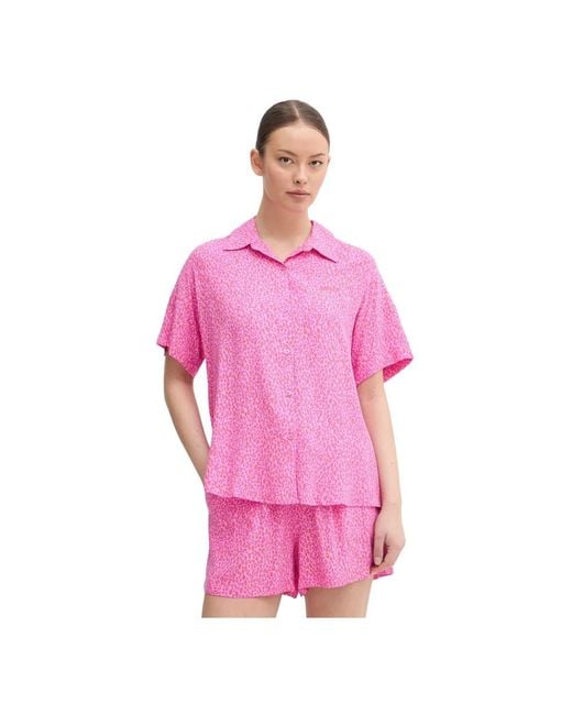 DKNY Viscose Pyjamaset in het Pink