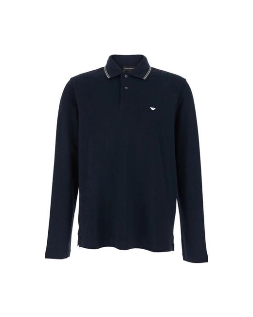Emporio Armani Blue Polo Shirts for men