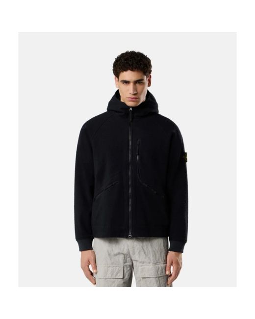 Stone Island Black Winter Jackets for men