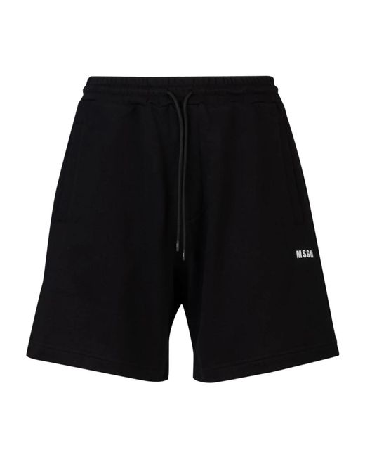 Bermuda shorts stilose per uomo di MSGM in Black da Uomo