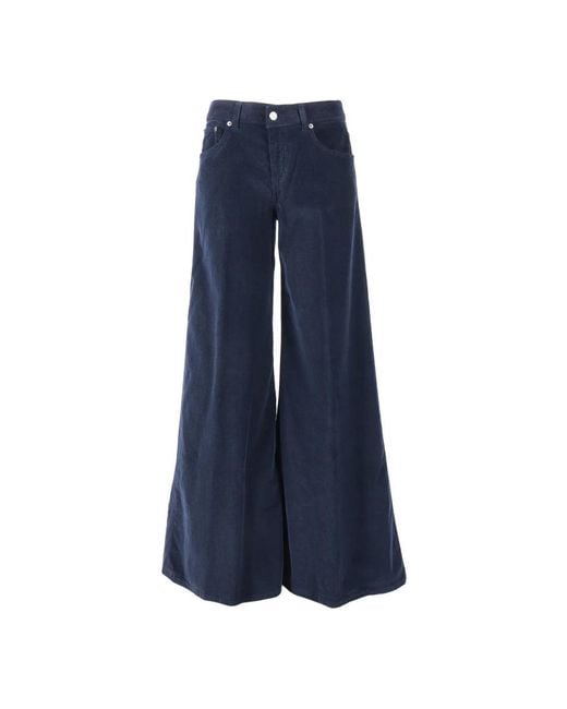 Dondup Blue Wide Trousers