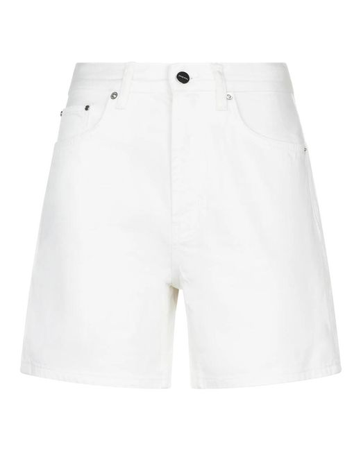 Anine Bing White Denim Shorts for men