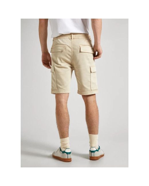 Pepe Jeans Cargo gymdigo shorts in Natural für Herren