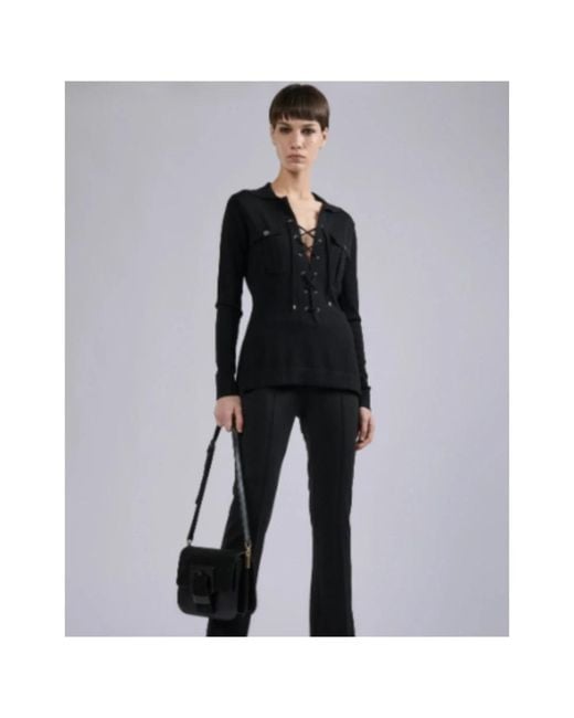 Barbara Bui Black V-Neck Knitwear