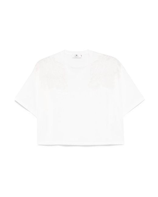 Elisabetta Franchi White T-Shirts