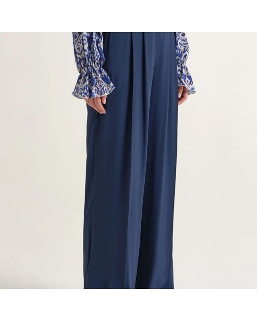 Maliparmi Blue Wide Trousers