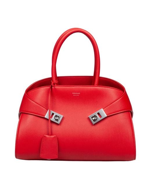 Handbags di Ferragamo in Red