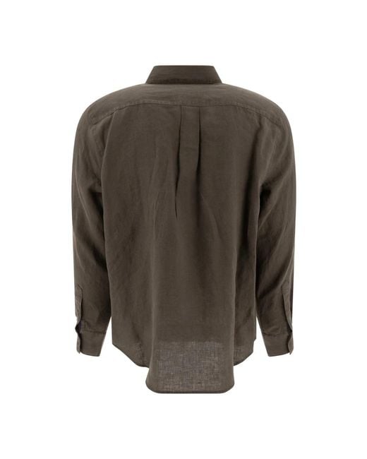 Vince Grünes Leinen Utility Hemd in Green für Herren