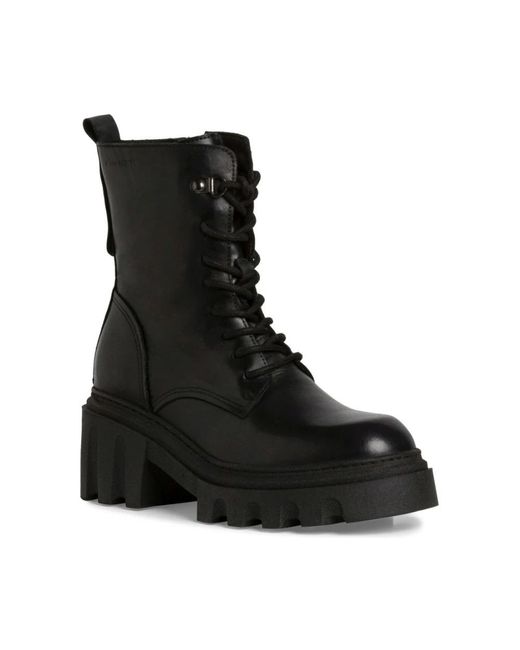 Tamaris Black Lace-Up Boots