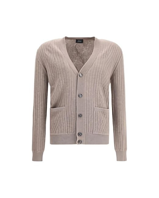 Cashmere Knitwear Brioni de hombre de color Gray