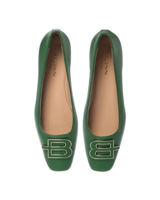 Baldinini Green Ballerinas