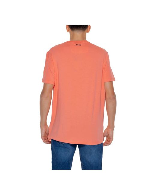 Boss Casual t-shirt frühjahr/sommer kollektion in Orange für Herren