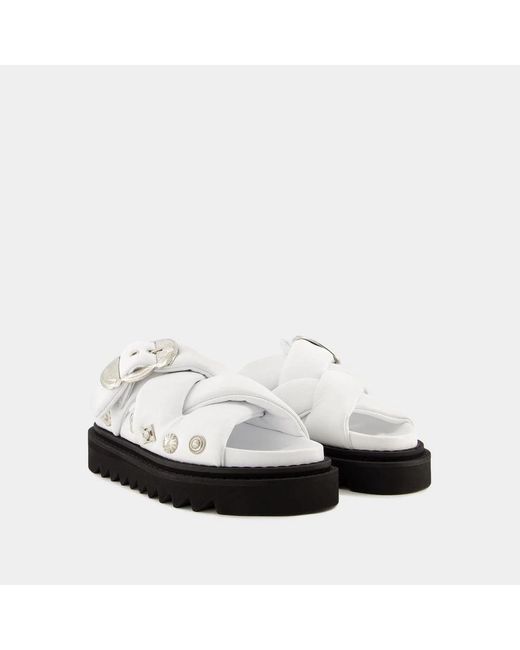 Toga Schoenen ,Wit ,Leer Slippers in het White