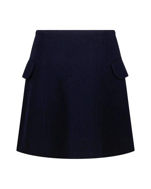 Maison Kitsuné Blue Short Skirts
