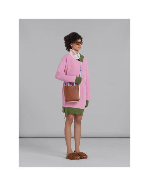 Marni Pink Knitted Dresses