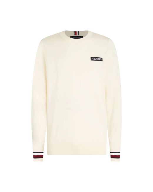 Tommy Hilfiger Natural Round-Neck Knitwear for men