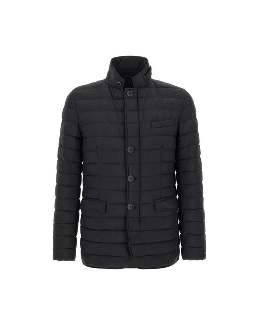 Herno Black Winter Jackets for men