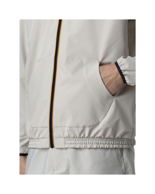 K-Way Gray Light Jackets for men