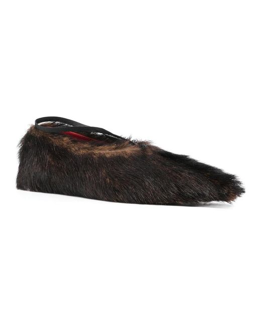 Plan C Black Ballerina Shoes