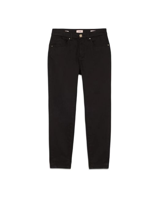 Slim-Fit Trousers di Oltre in Black