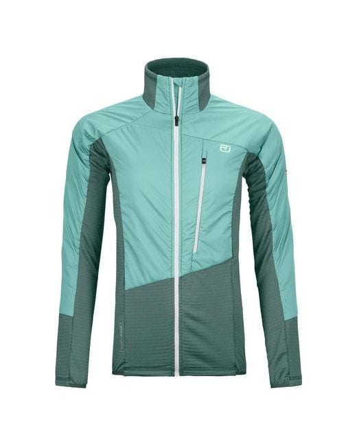 Ortovox Fitness ,Grijs ,Wol Westalpen Swisswool Hybr Jkt in het Green