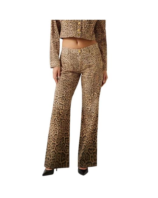 Guess Wide Trousers in het Natural