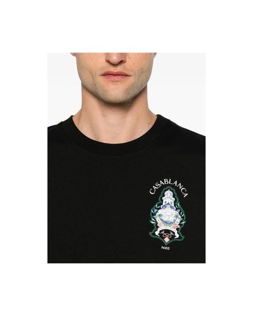 Casablanca Black T-Shirts for men