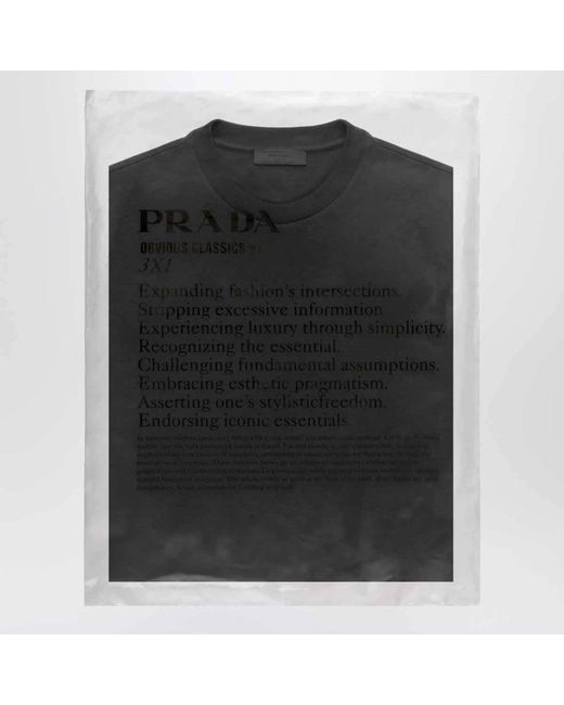 Prada Black T-Shirts for men