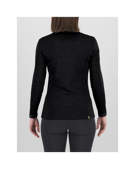 Karpos Truien & Vesten ,Zwart ,Zwarte Half Zip Pizzocco Jas in het Black