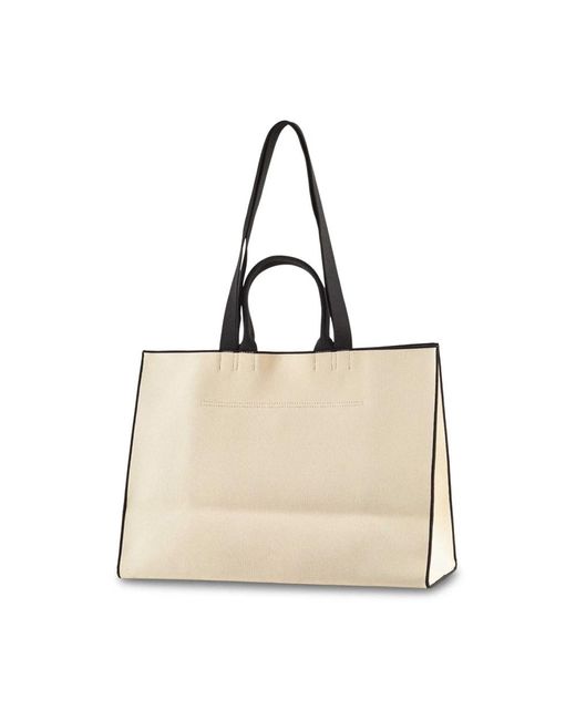 Patrizia Pepe Metallic Shopping Bags