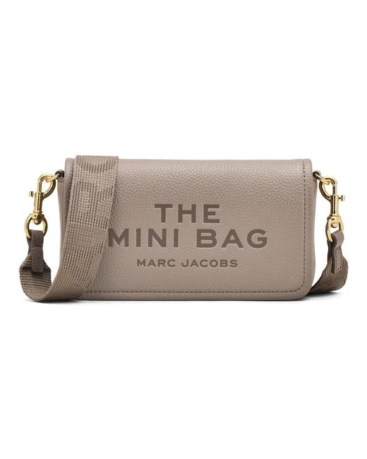 Marc Jacobs Gray Mini Leder Crossbody Tasche