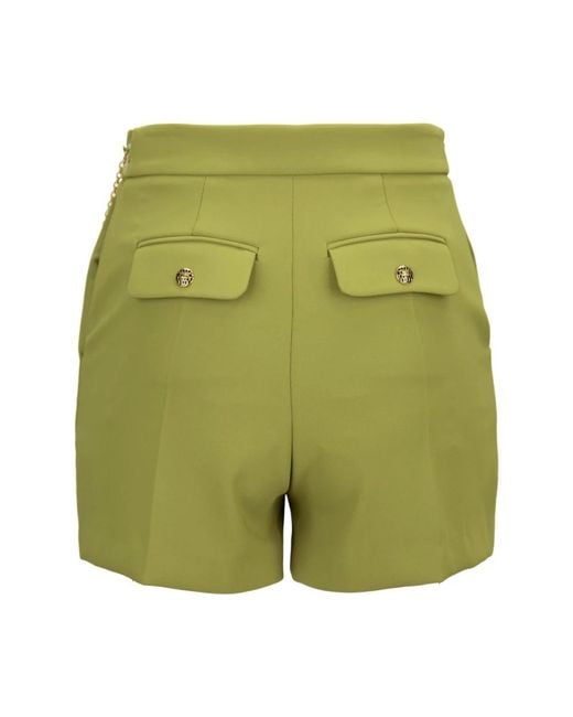 Elisabetta Franchi Green Casual Shorts