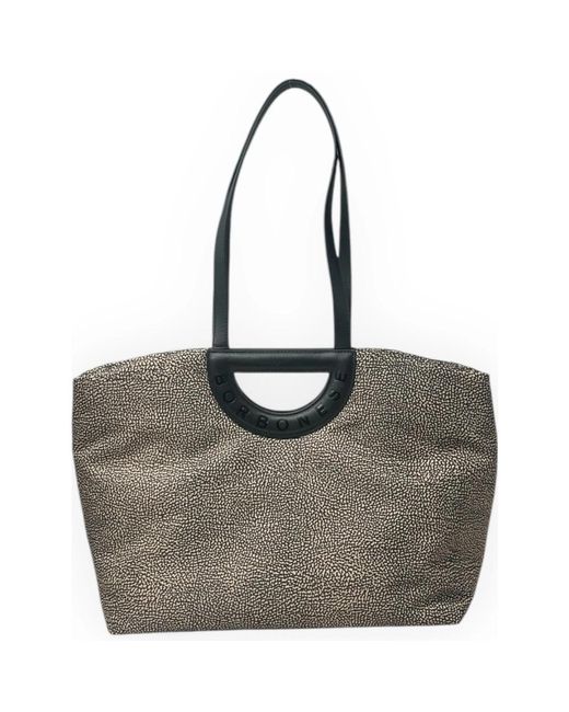 Borbonese Tote Bags in het Gray