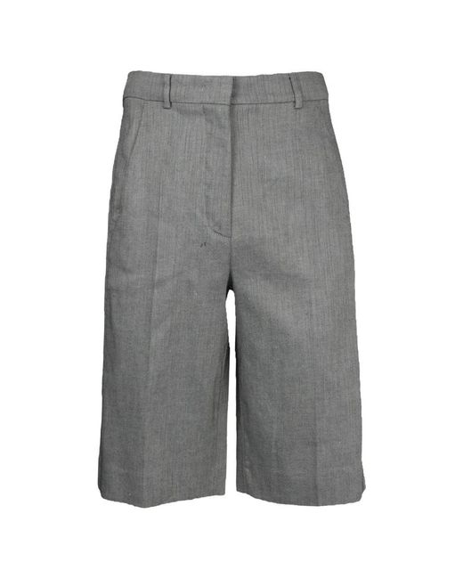 Sportmax Gray Long Shorts