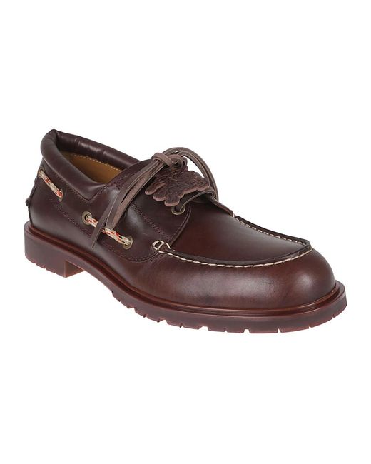 Burberry Brown Sailor Shoes for men