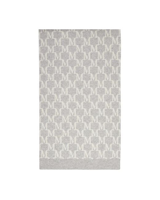 Max Mara Gray Winter Scarves