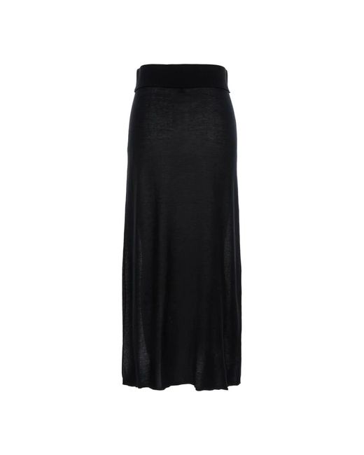 Totême  Black Midi Skirts