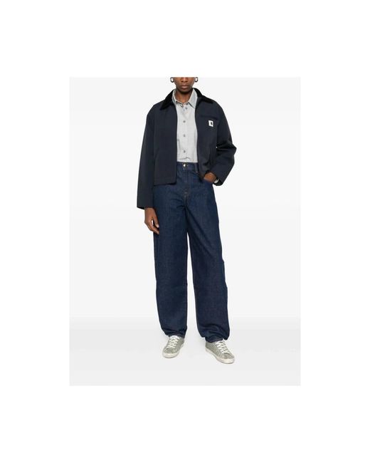 7 For All Mankind Blue Loose-Fit Jeans