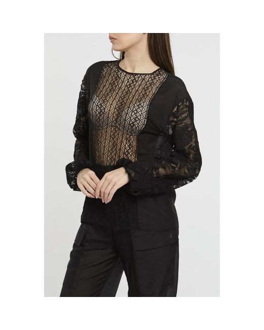 Blouses & shirts > blouses Semicouture en coloris Black
