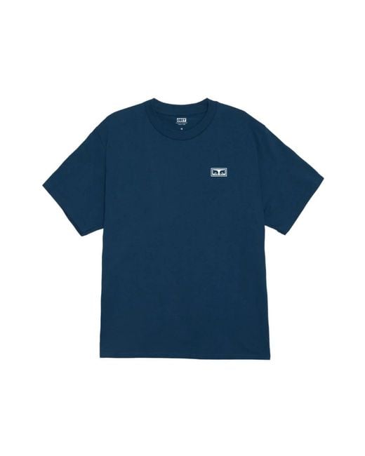 Obey Blue T-Shirts for men