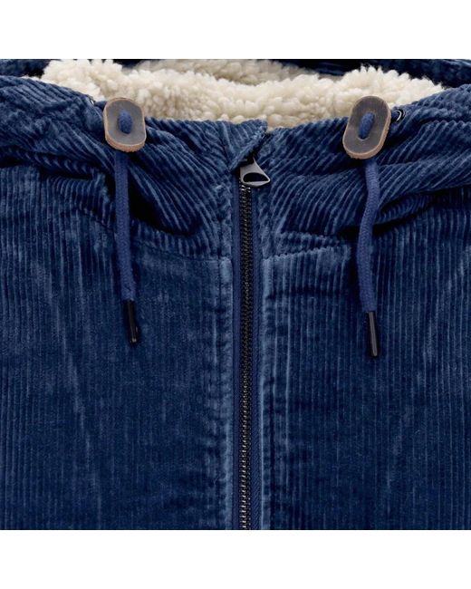 Element Jassen ,Blauw ,Katoen Cordjack Met Sherpa-Voering in het Blue voor heren