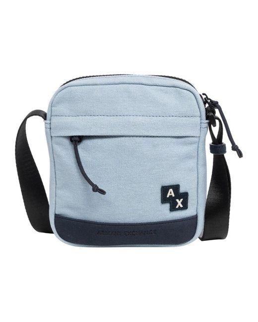 ARMANI EXCHANGE Multicolor crossbody tasche mit verstellbarem gurt in Blue für Herren