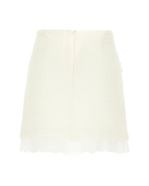 Self-Portrait White Short Skirts