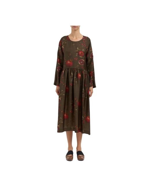 Midi Dresses Uma Wang de color Brown
