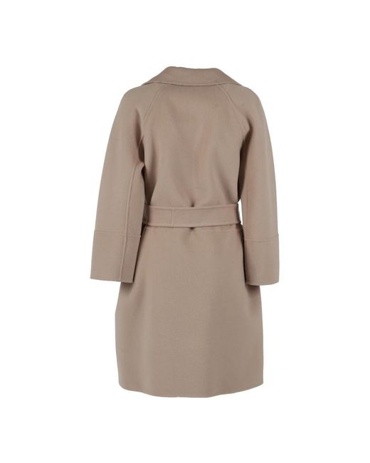 Max Mara Brown Belted Coats