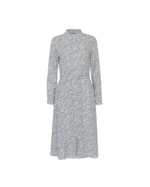 Part Two Blauwe Opal Mini Print Jurk in het Gray